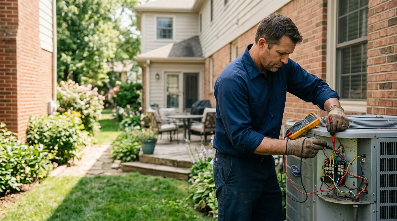 HVAC technician working near Salina, KS